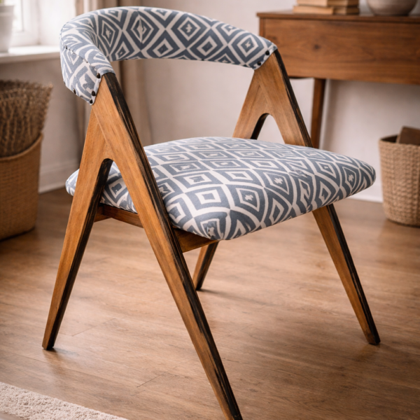 Silla nórdica vintage años 70 · diseño escandinavo clásico