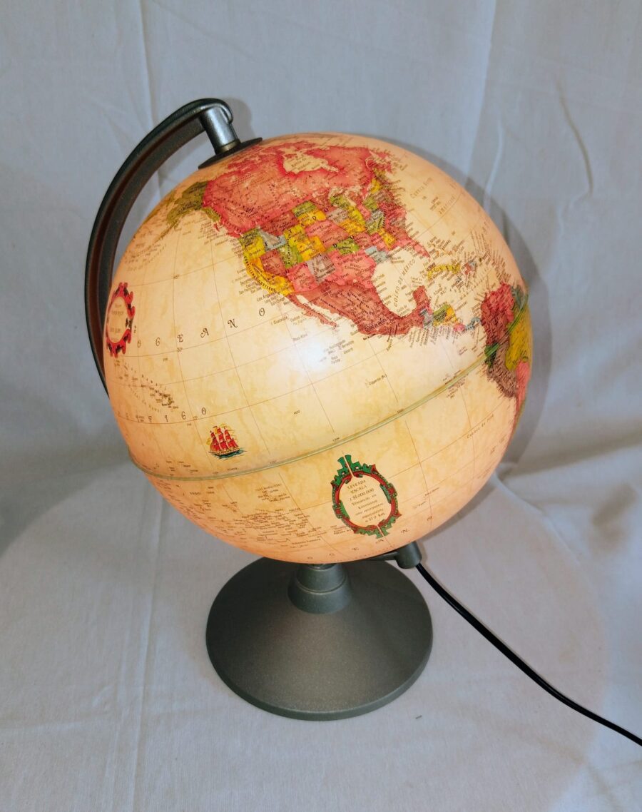 LAMPARA DE LA BOLA MUNDO. - Imagen 2