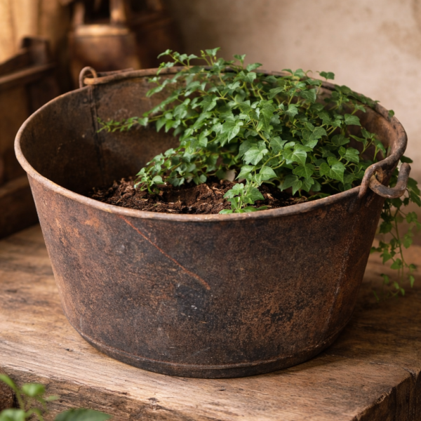 Caldero antiguo de hierro: del uso rural a pieza decorativa con historia
