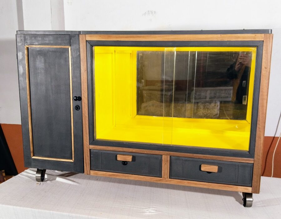 MUEBLE ESTILO INDUSTRIAL. "Castaño Iluminado" - Imagen 2
