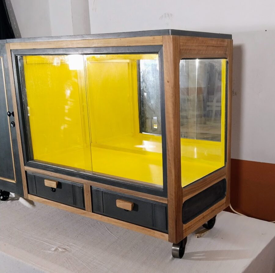 MUEBLE ESTILO INDUSTRIAL. "Castaño Iluminado" - Imagen 7