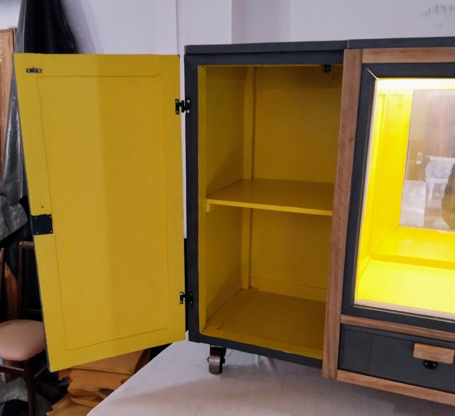 MUEBLE ESTILO INDUSTRIAL. "Castaño Iluminado" - Imagen 8