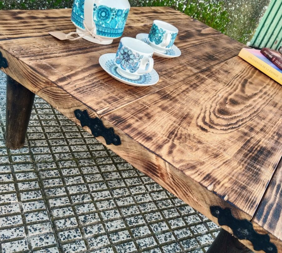 MESA AUXILIAR RUSTICA. - Imagen 10