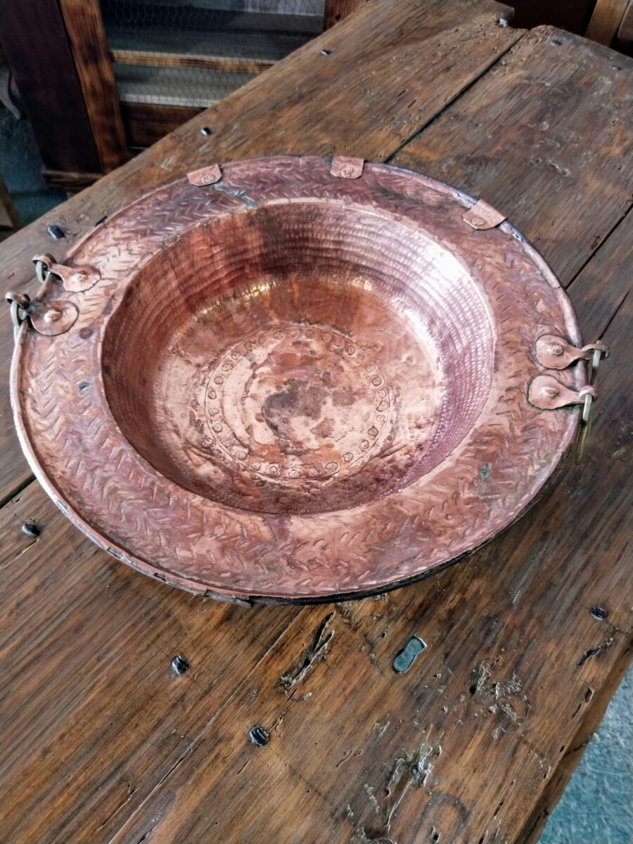 ANTIGUO BRASERO DE COBRE - Imagen 2