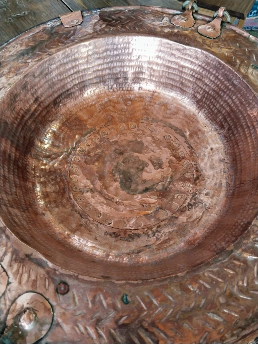 ANTIGUO BRASERO DE COBRE - Imagen 4