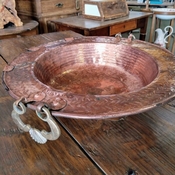 ANTIGUO BRASERO DE COBRE