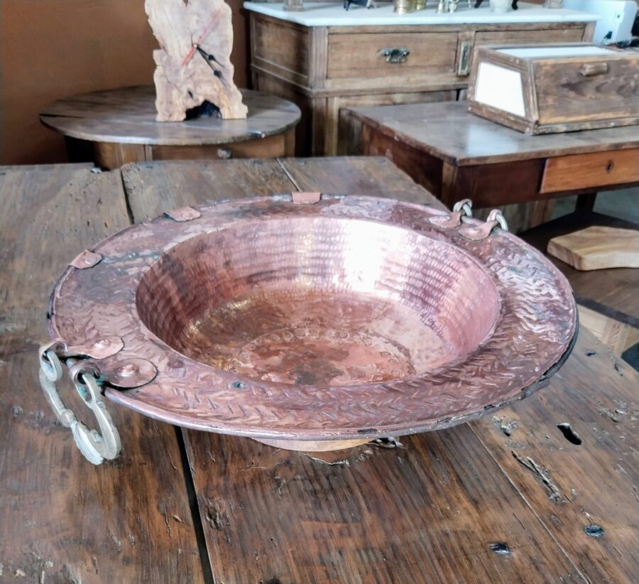 ANTIGUO BRASERO DE COBRE - Imagen 3