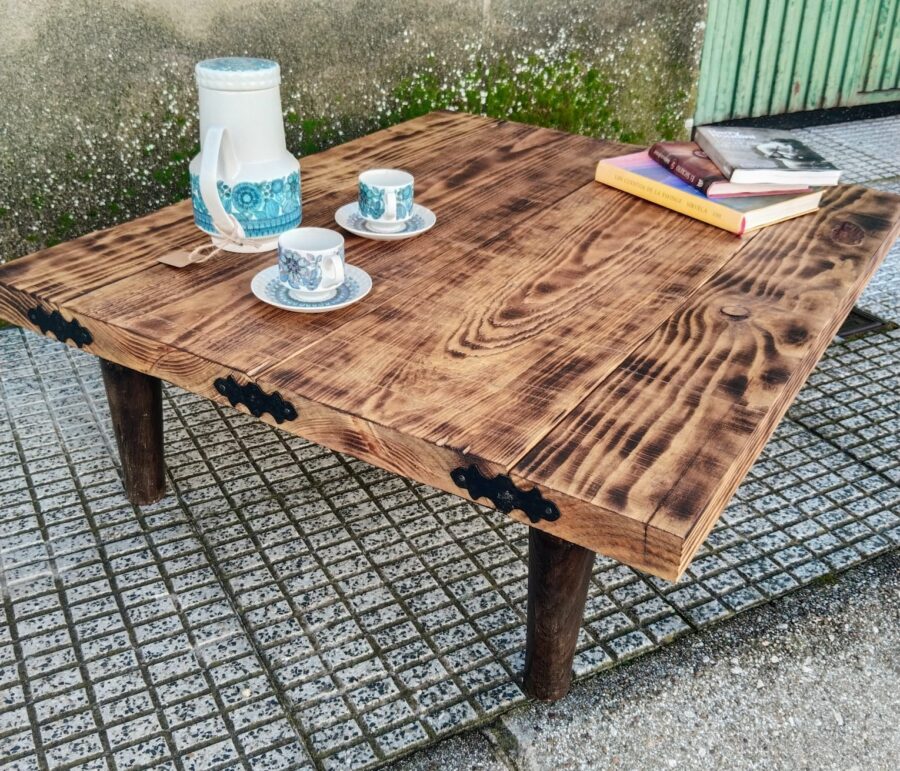 MESA AUXILIAR RUSTICA. - Imagen 4
