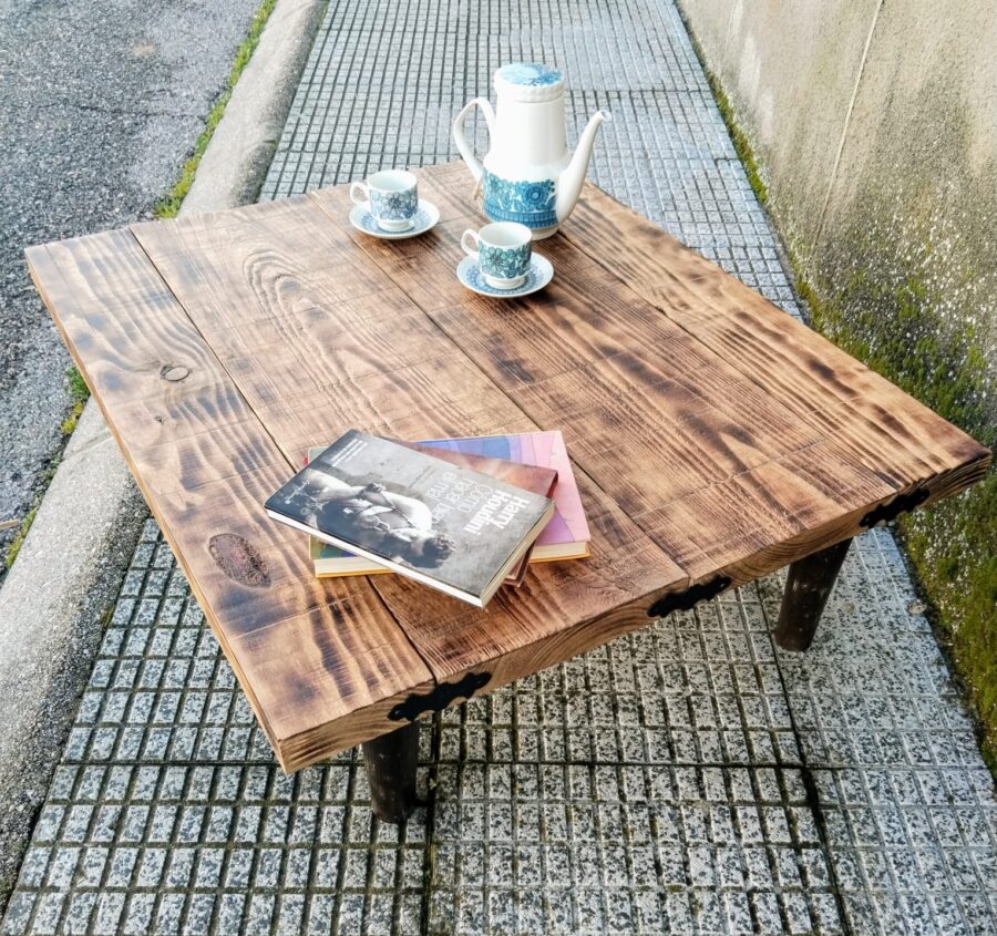 MESA AUXILIAR RUSTICA. - Imagen 6