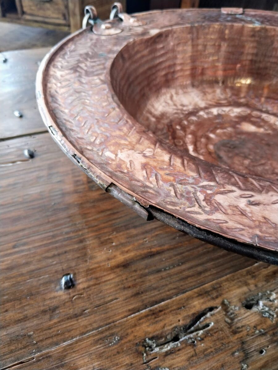 ANTIGUO BRASERO DE COBRE - Imagen 6