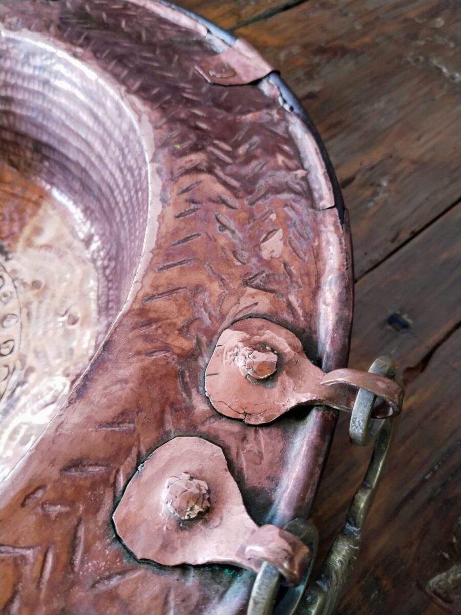 ANTIGUO BRASERO DE COBRE - Imagen 7