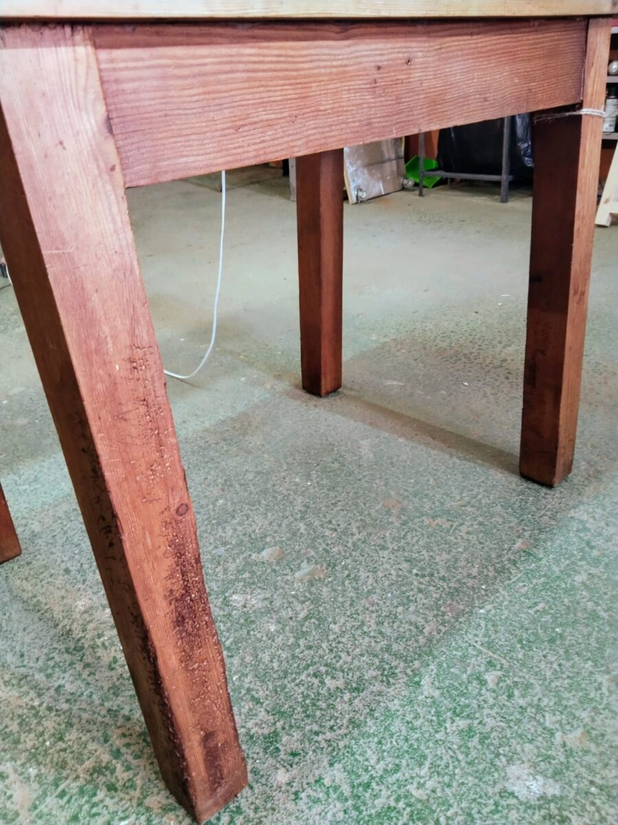 MESA MADERA MACIZA "La mesa del forjador" - Imagen 4