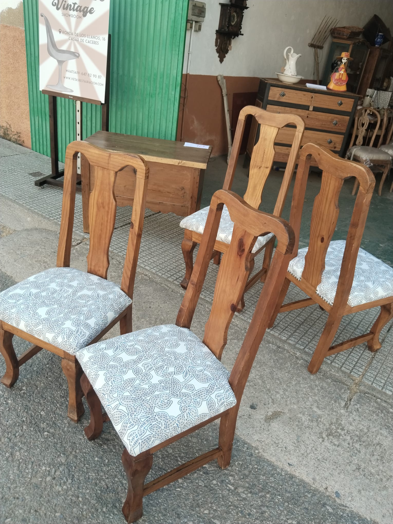 Juego de 4 sillas Segusino originales de los años 70 restauradas - Imagen 6