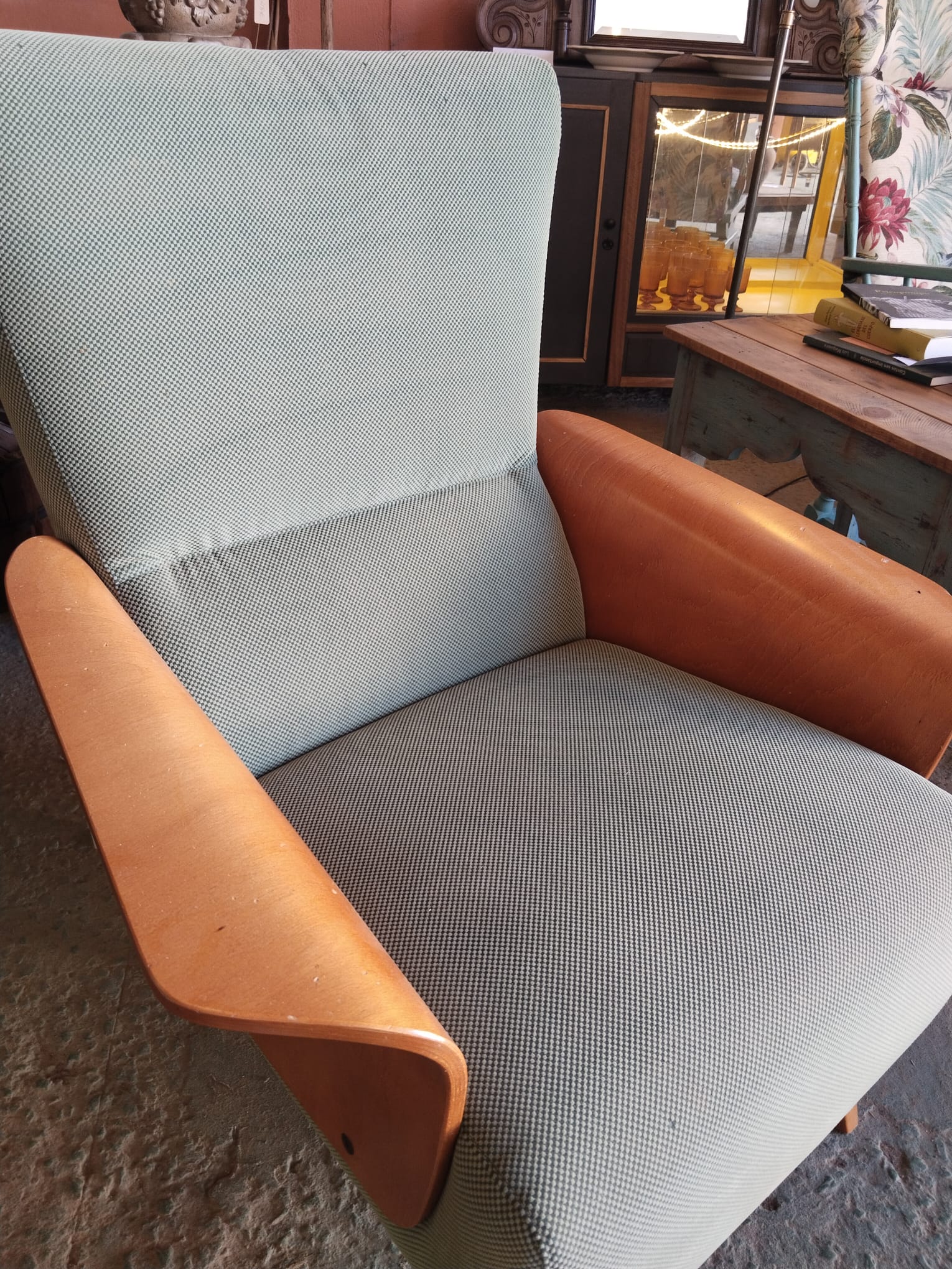 Sillón nórdico vintage de madera curvada y respaldo alto | Años 60 - Imagen 2