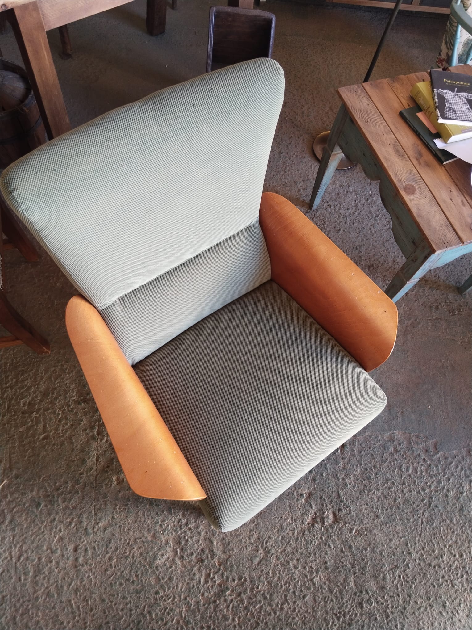 Sillón nórdico vintage de madera curvada y respaldo alto | Años 60 - Imagen 7