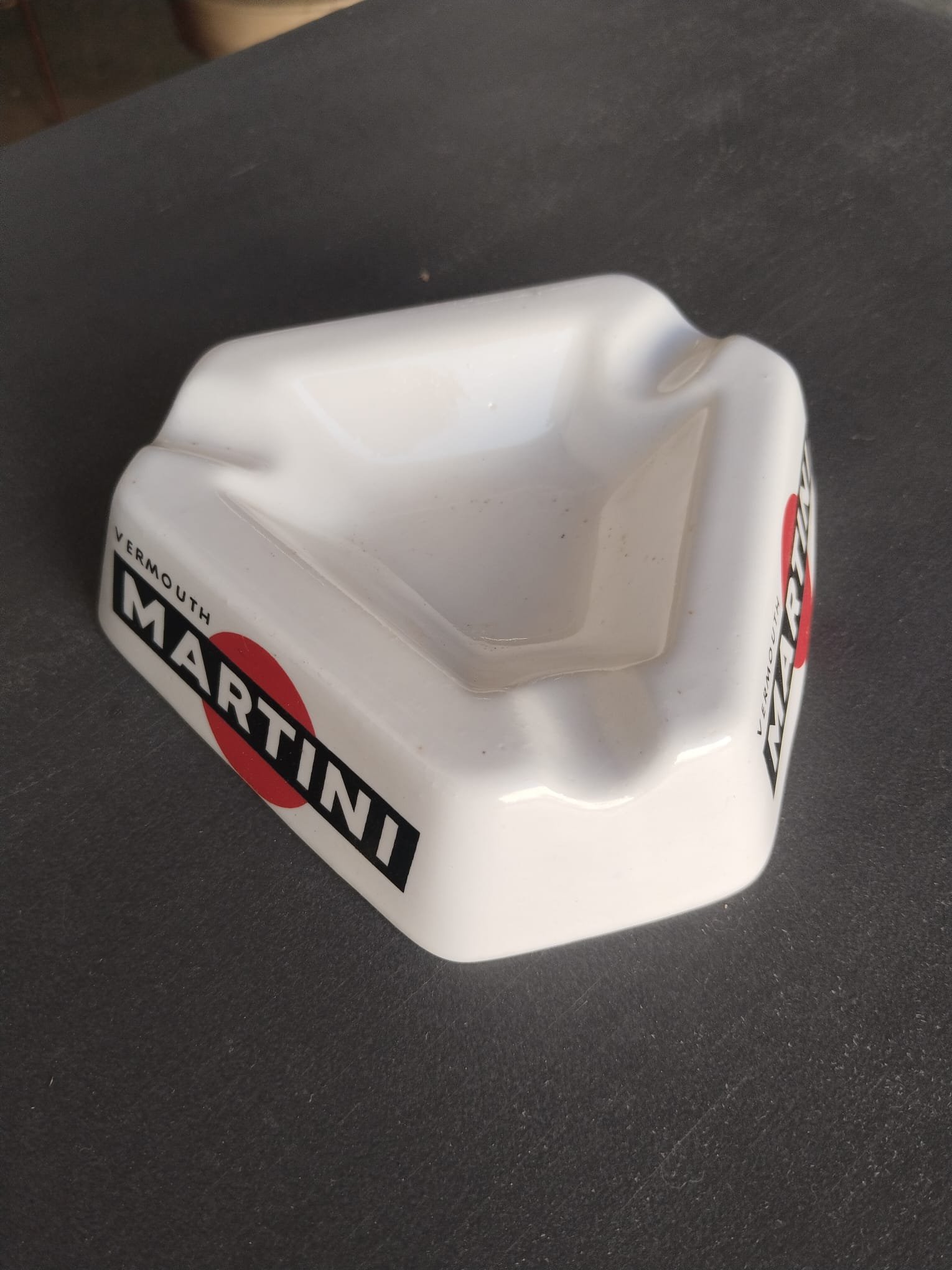Cenicero Vintage Martini Vermouth de Porcelana | Vetas Restauración - Imagen 2