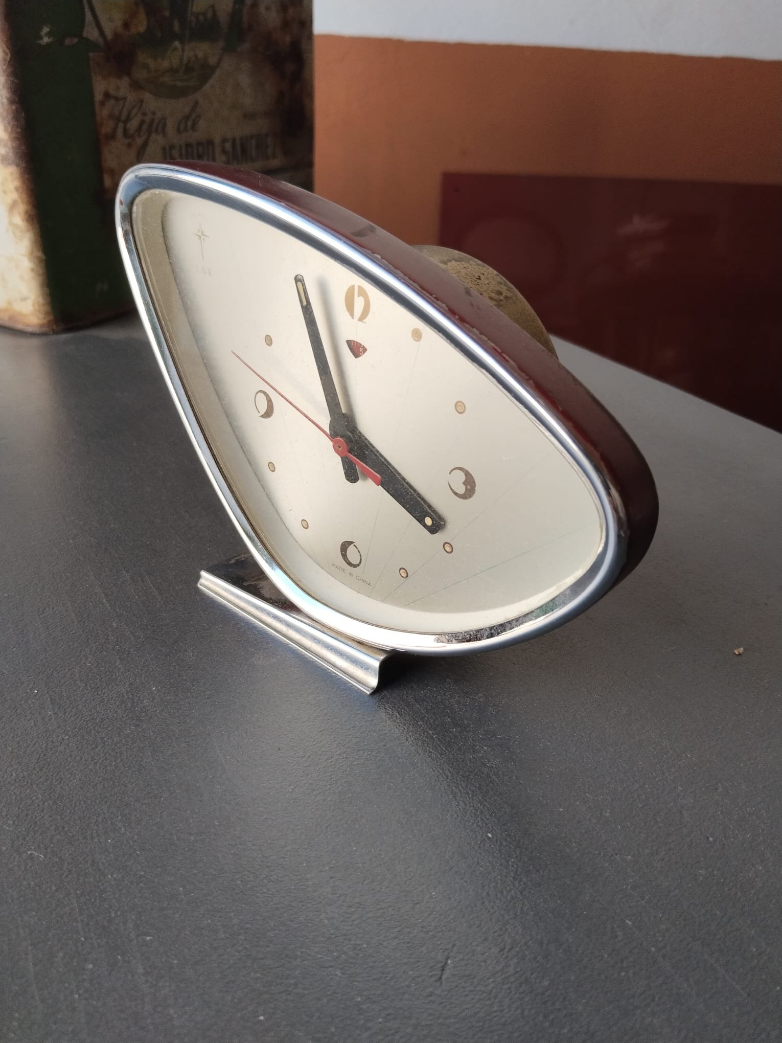Reloj Despertador Vintage Polaris Space Age, China, Años 70 - Imagen 6