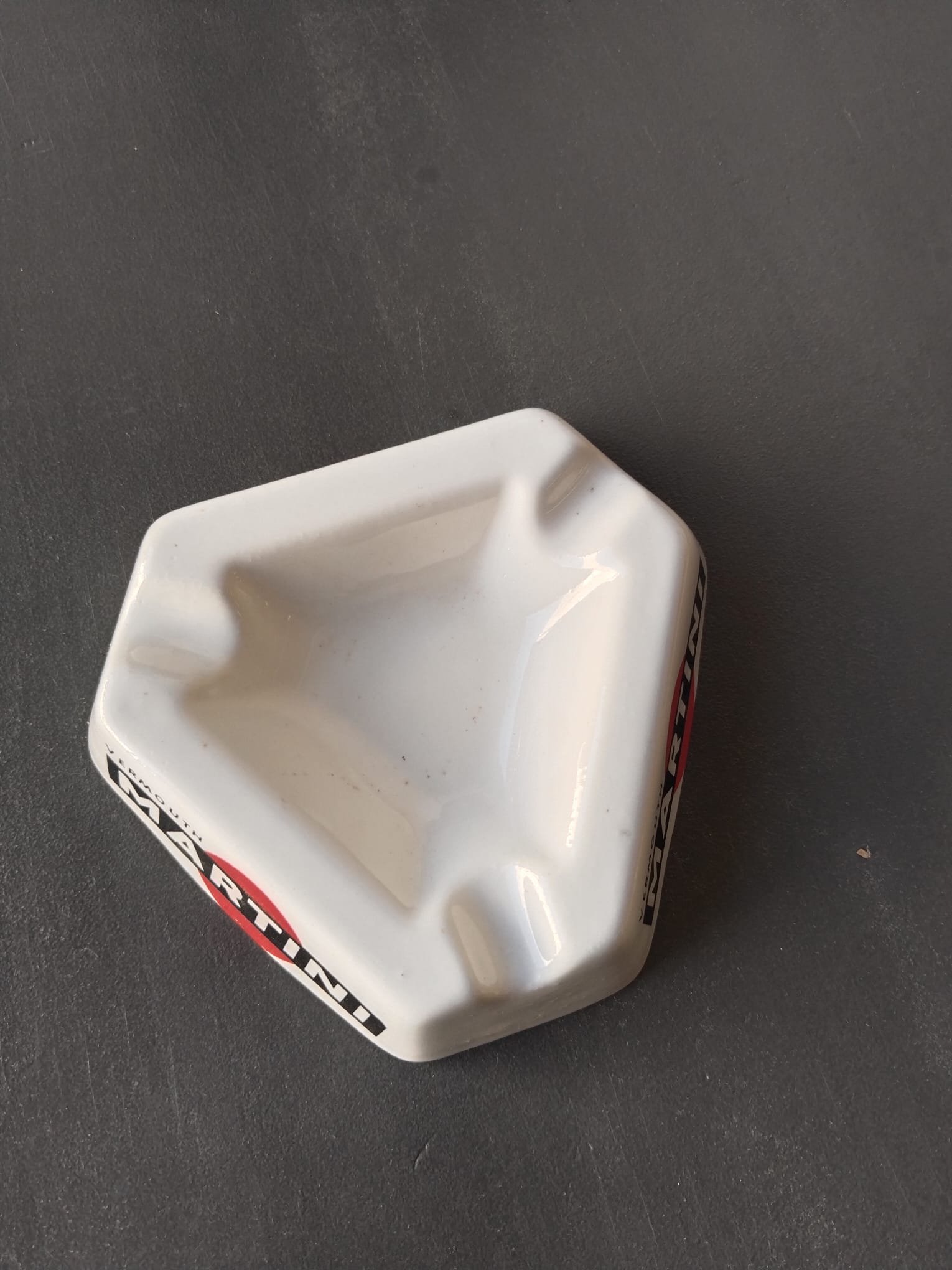 Cenicero Vintage Martini Vermouth de Porcelana | Vetas Restauración - Imagen 3