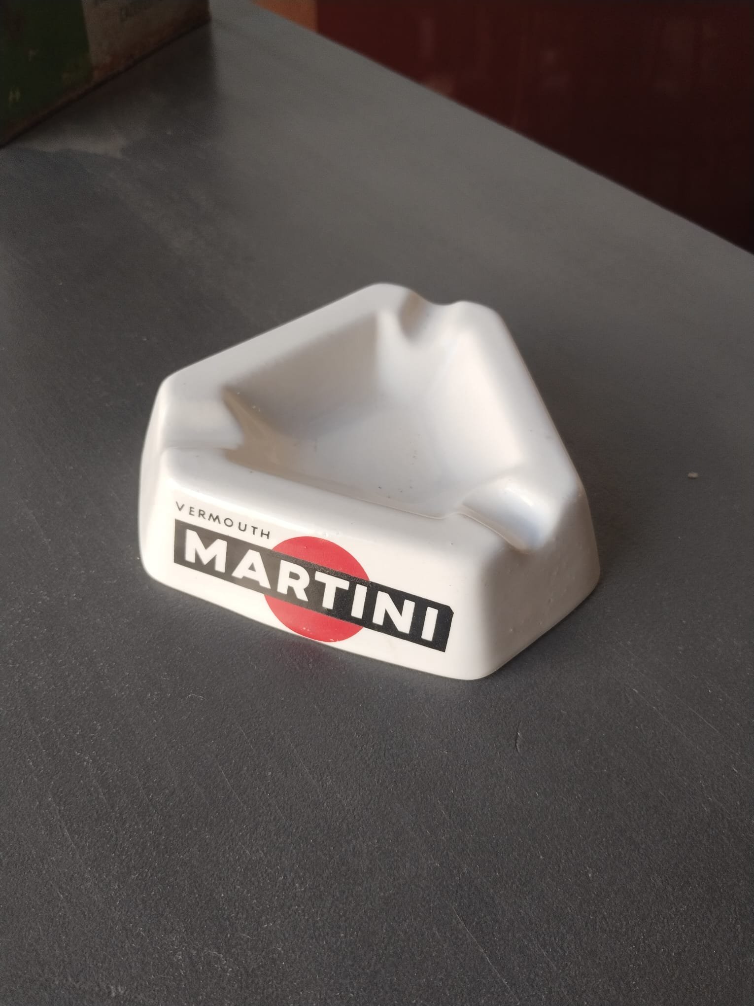 Cenicero Vintage Martini Vermouth de Porcelana | Vetas Restauración - Imagen 4