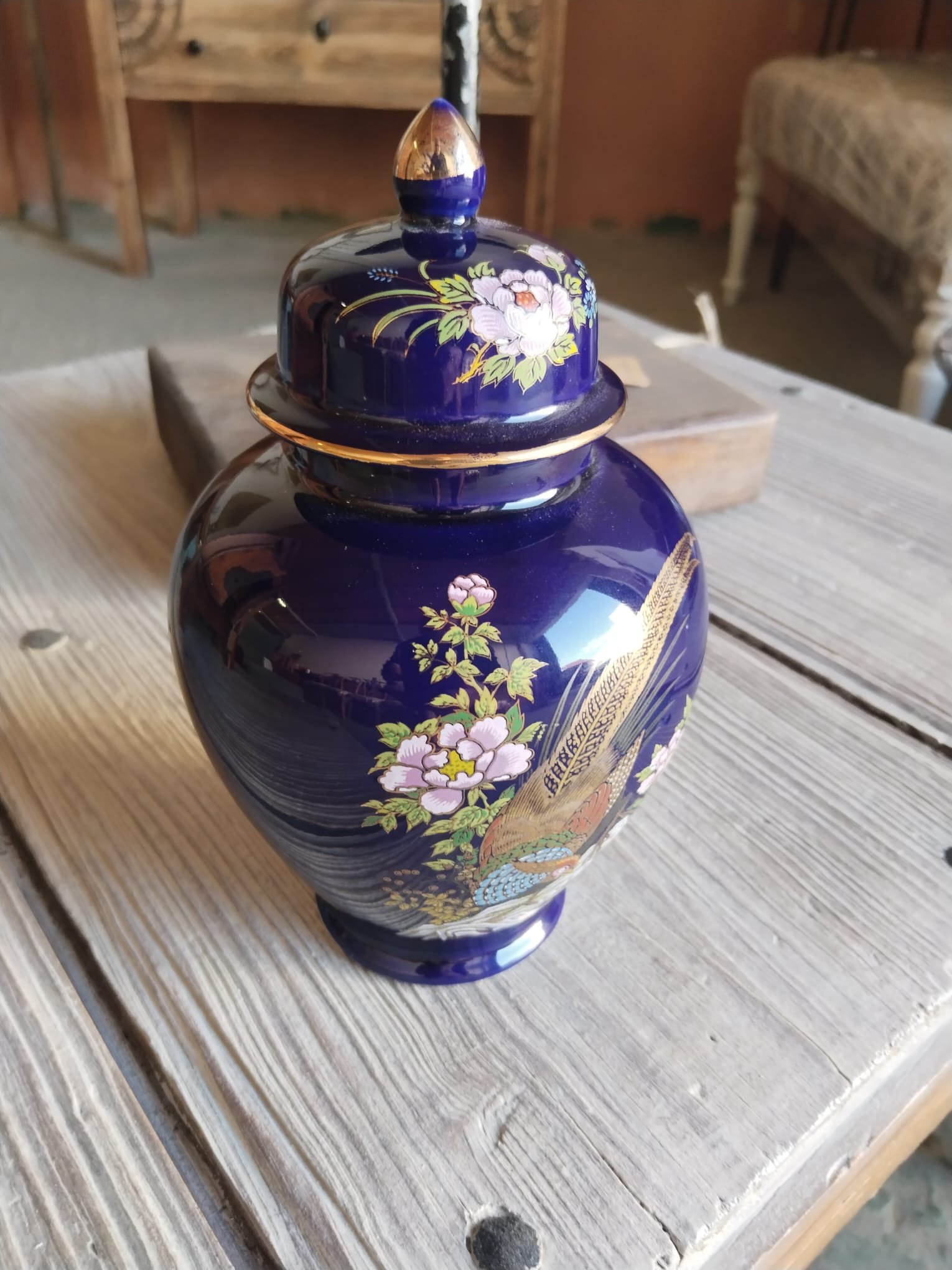 Jarra de jengibre japonesa estilo Kutani | Siglo XX - Imagen 2