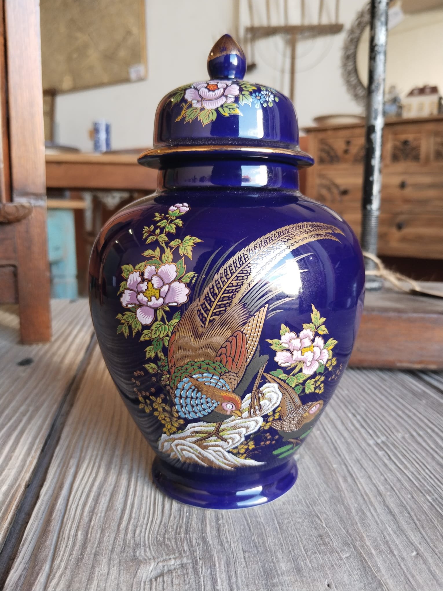 Jarra de jengibre japonesa estilo Kutani | Siglo XX